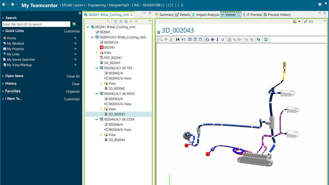 PLM integration: Field cabling now included