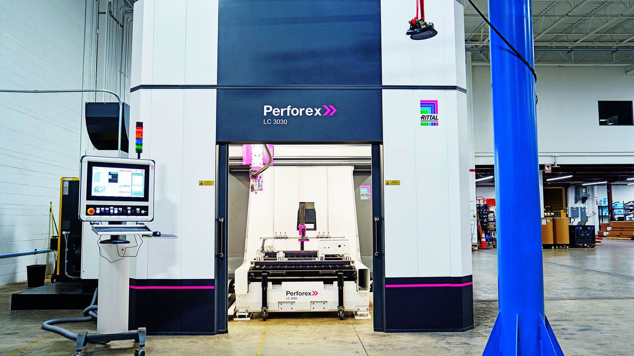 Rittal Perforex laser centre LC – ideal für die automatisierte mechanische Modifikation von Standardgehäusen