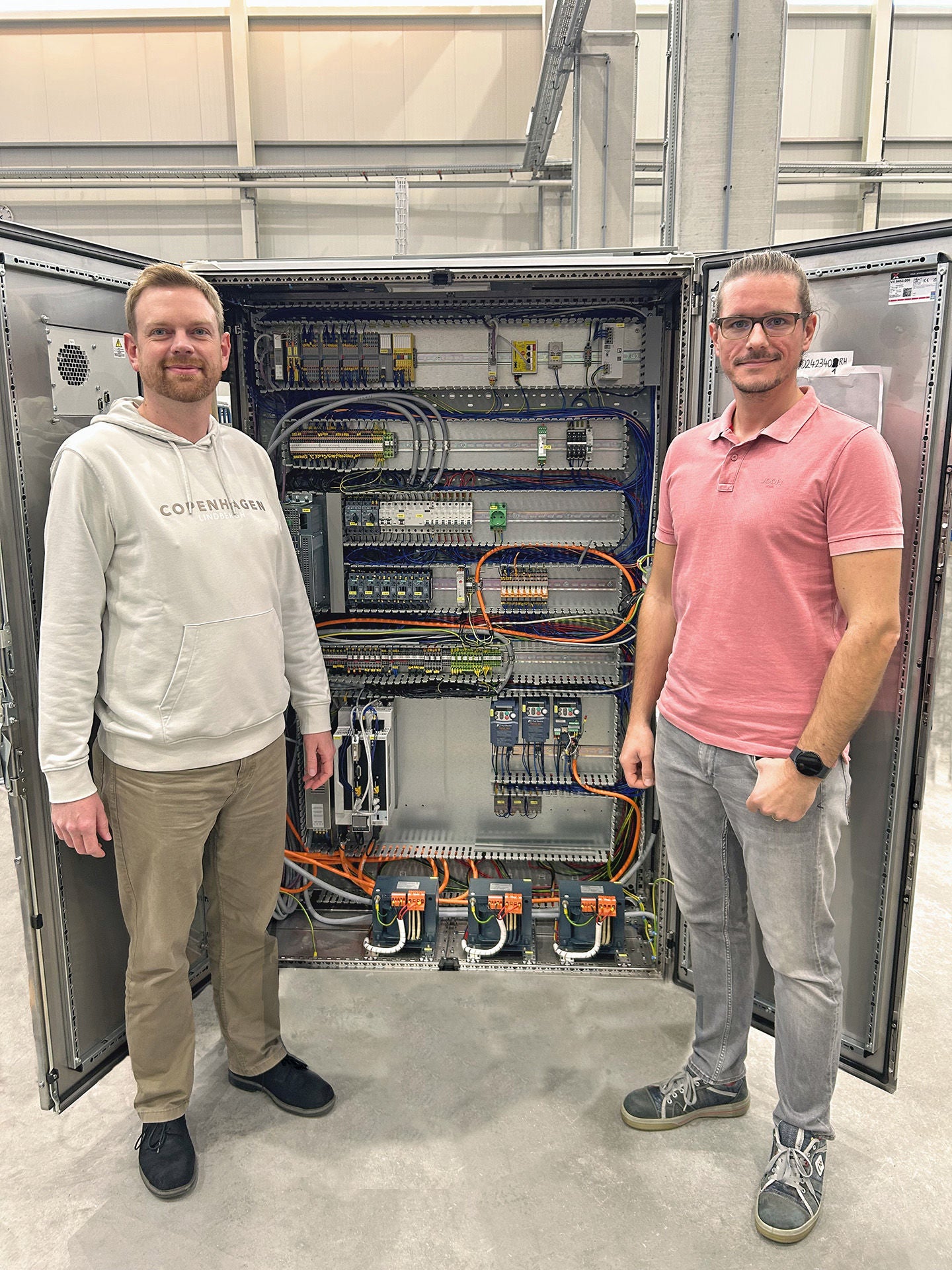 Electrical Design Team Leader Christian Ranft and Electrical Designer Waldemar Schulz