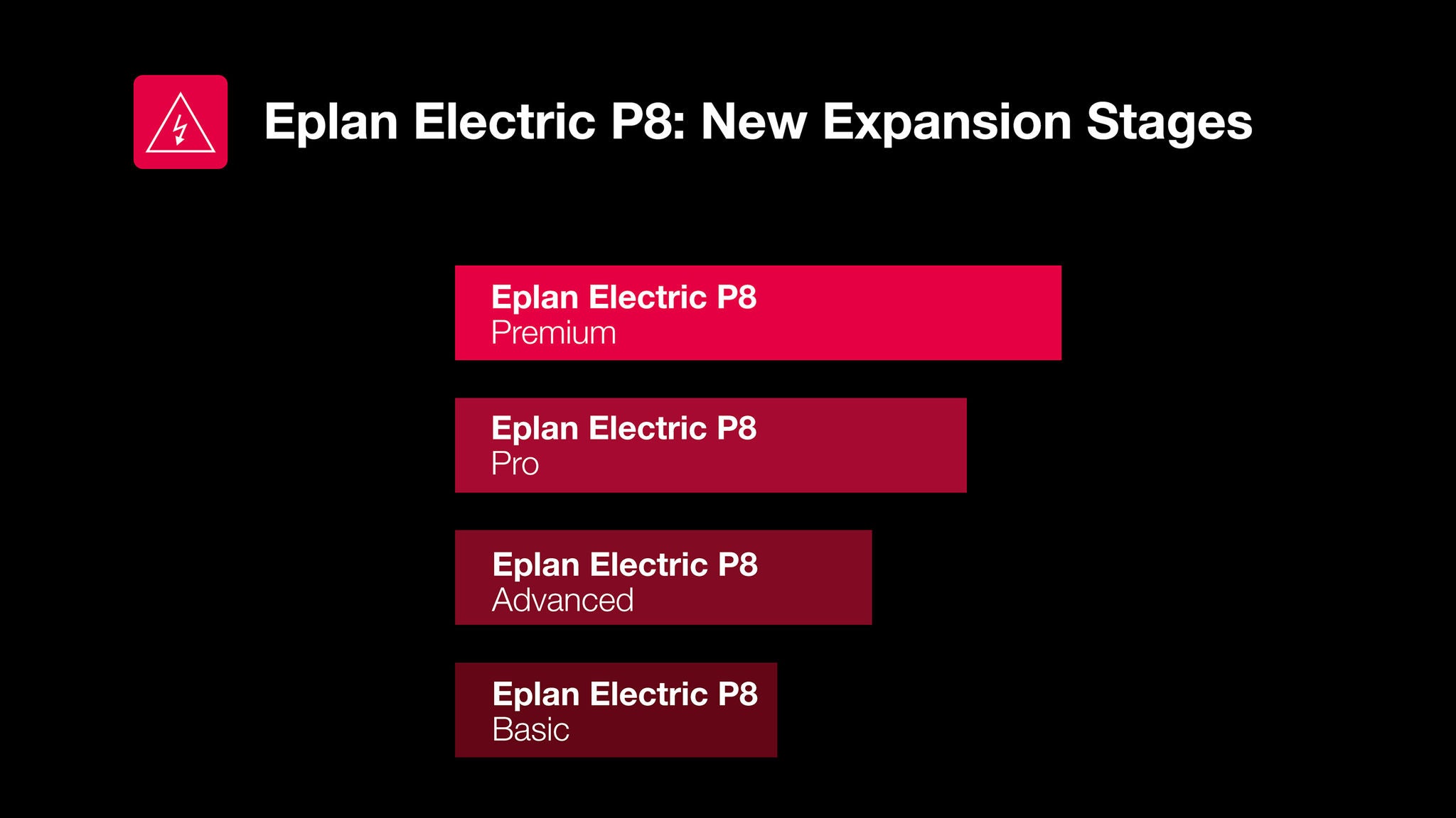Expansion stages Eplan Electric P8