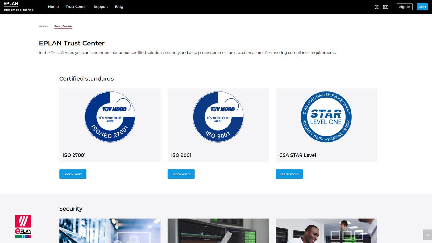 Die Eplan Cloud: Sicher mit Zertifikat