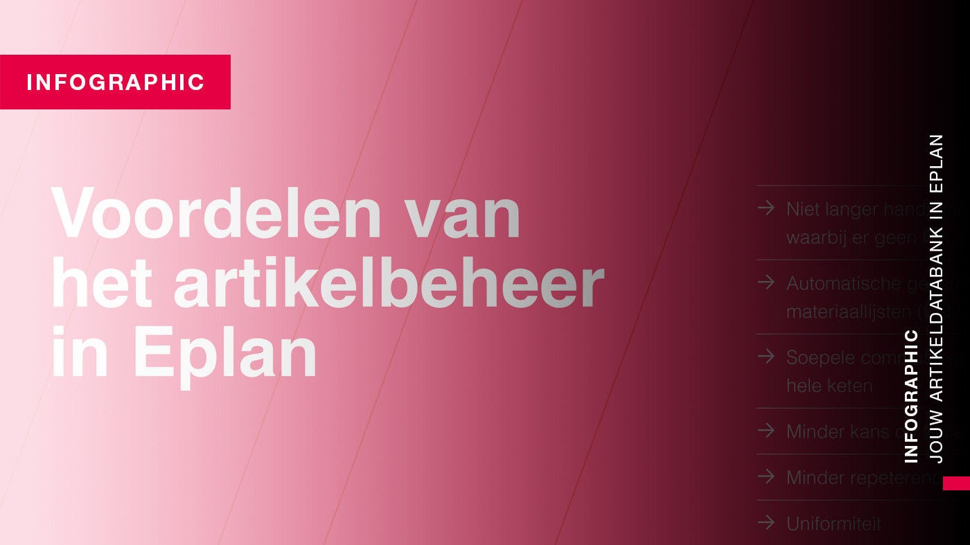 Infographic: uw artikeldatabank in Eplan