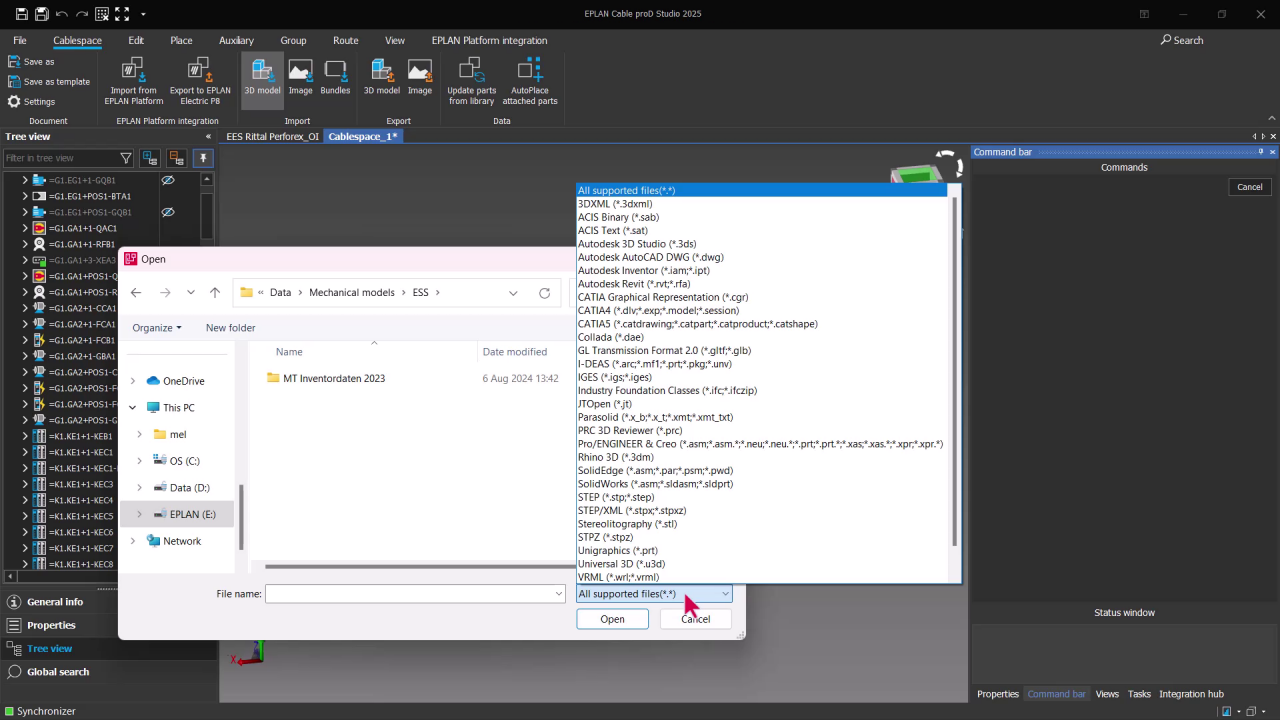 Interface multi-MCAD
