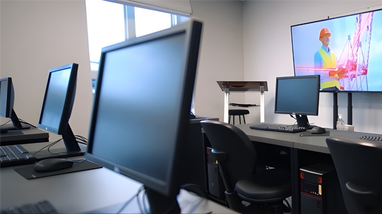 Sala de treinamentos do nosso escritório de Joinville