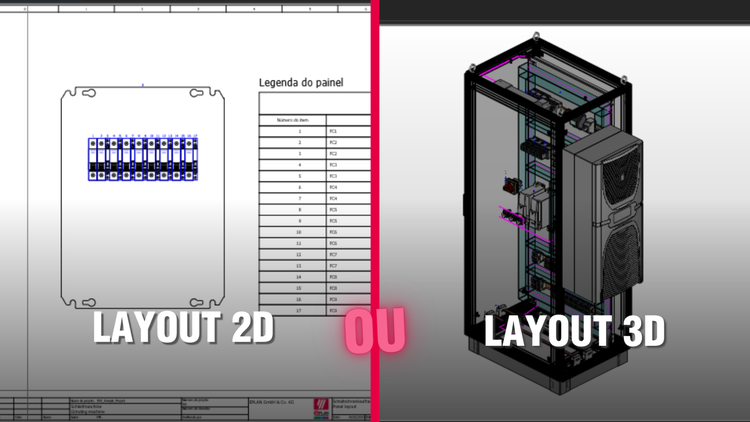 Layout de painel em 2D ou 3D, qual a diferença?