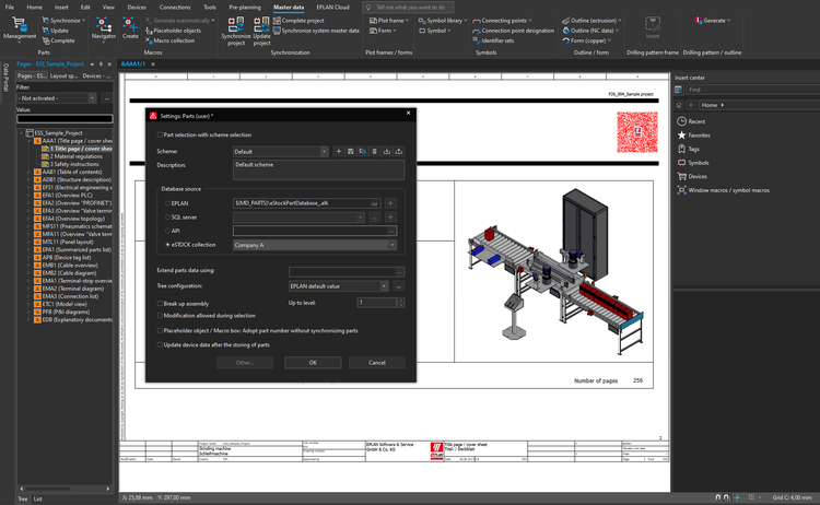 Com o Eplan eSTOCK, o novo gerenciamento de peças para a Plataforma Eplan 2023, os dados de peças agora podem ser mantidos na Eplan Cloud.