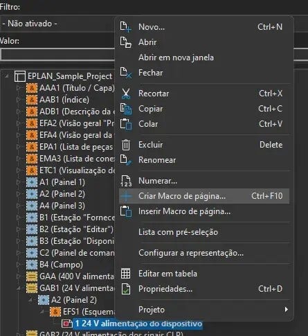 Criação de uma macro