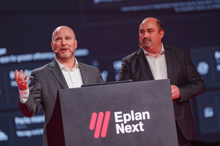 Sean Mulherrin e Sebastian Seitz no Eplan Next