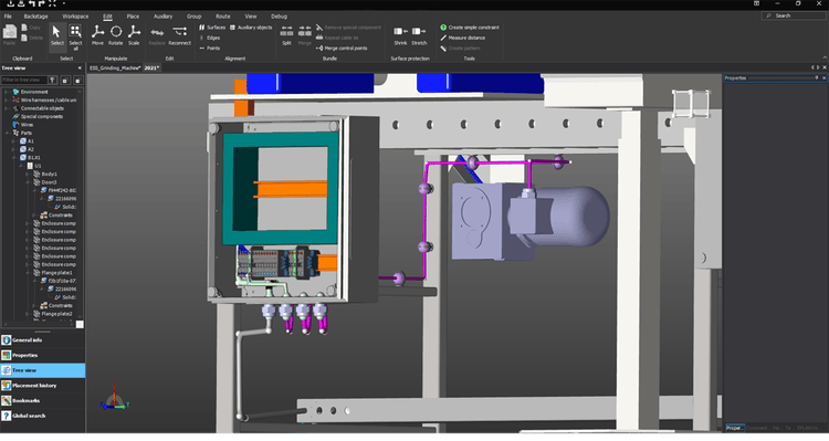 Fiação da Máquina