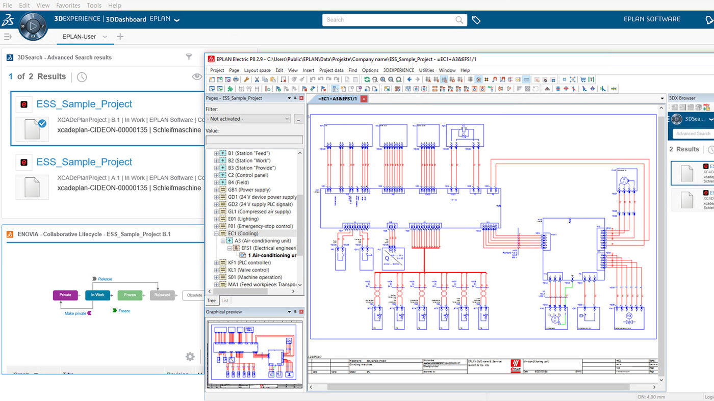 Eplan und 3DExperience von Dassault Systèmes