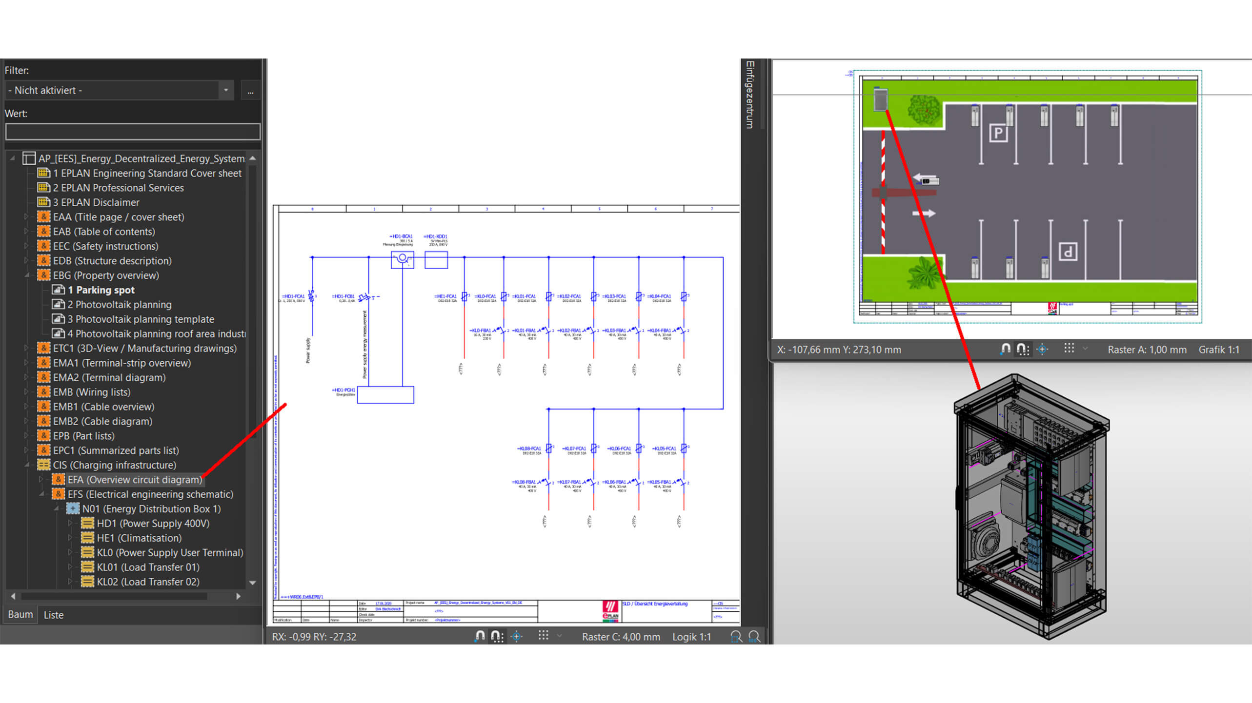 Charging infrastructure for renewable energies