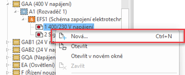 Založení nové strany Eplan