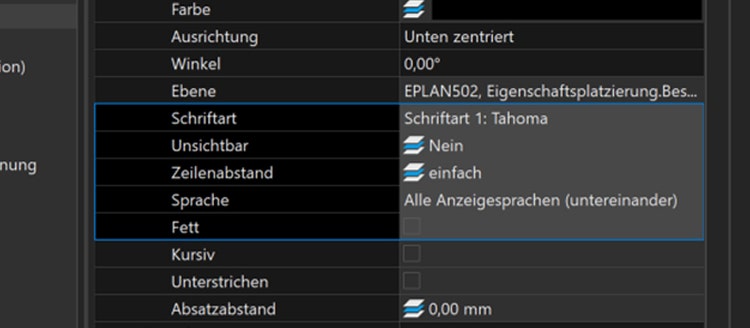 Screenshot Rahmenlinien Eplan Electric P8