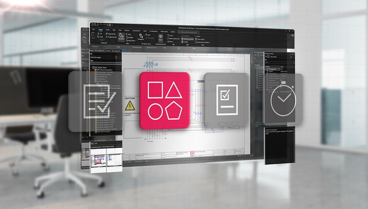 Screenshot Eplan Electric P8 mit Symbol für den Eplan Engineering Standard