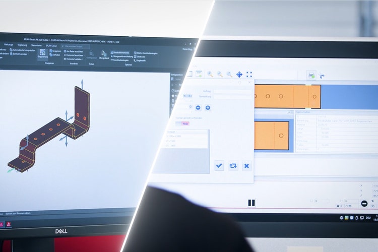Kupferschiene in Eplan Electric P8 und in Ehrt-Maschine