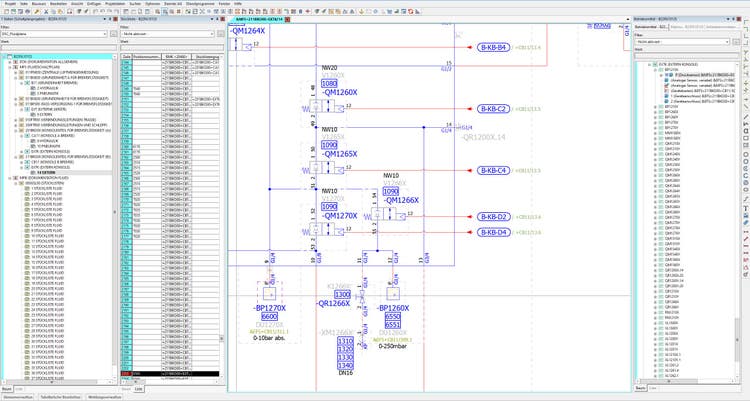 Detailansicht eines Adapterblocks in Eplan Fluid.