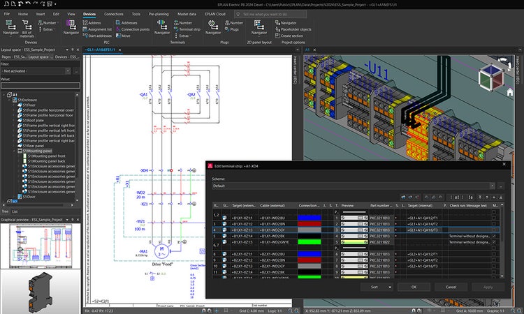 Screenshot Eplan Electric 2024
