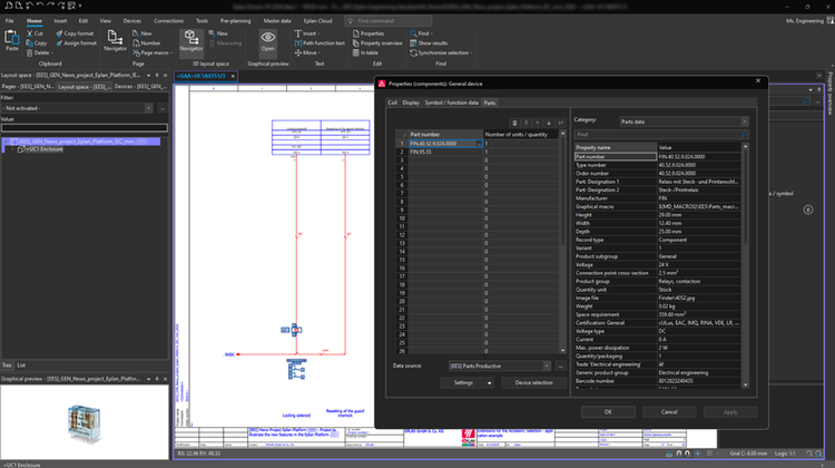 Zubehörauswahl in der Eplan Plattform 2026