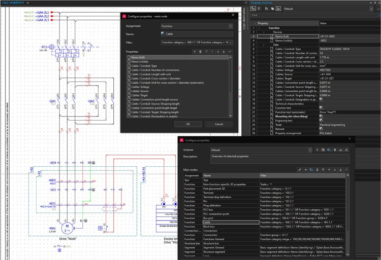 Bauteilspezifische Eigenschaftsanzeige Eplan Plattform 2025