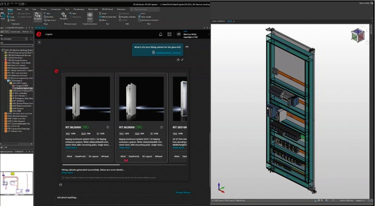 Screen mit KI-Lösung von Hannover Messe 2025