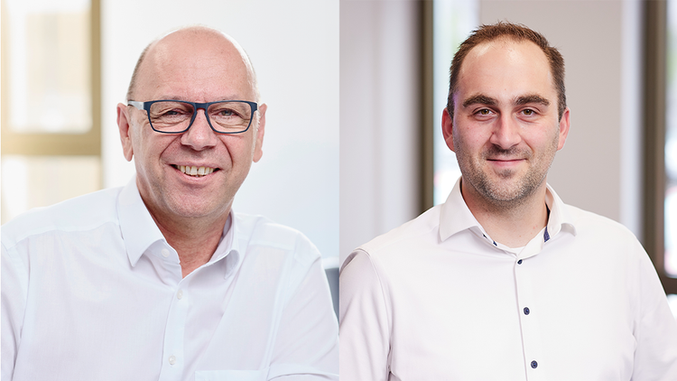 Thomas Weichsel, Vice President Software Portfolio, und Tom Wolff, Head of Engineering Standard