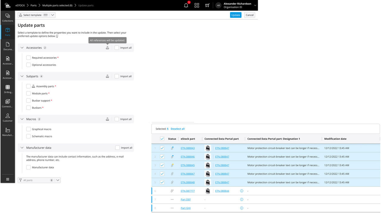 Artikel aktualisieren