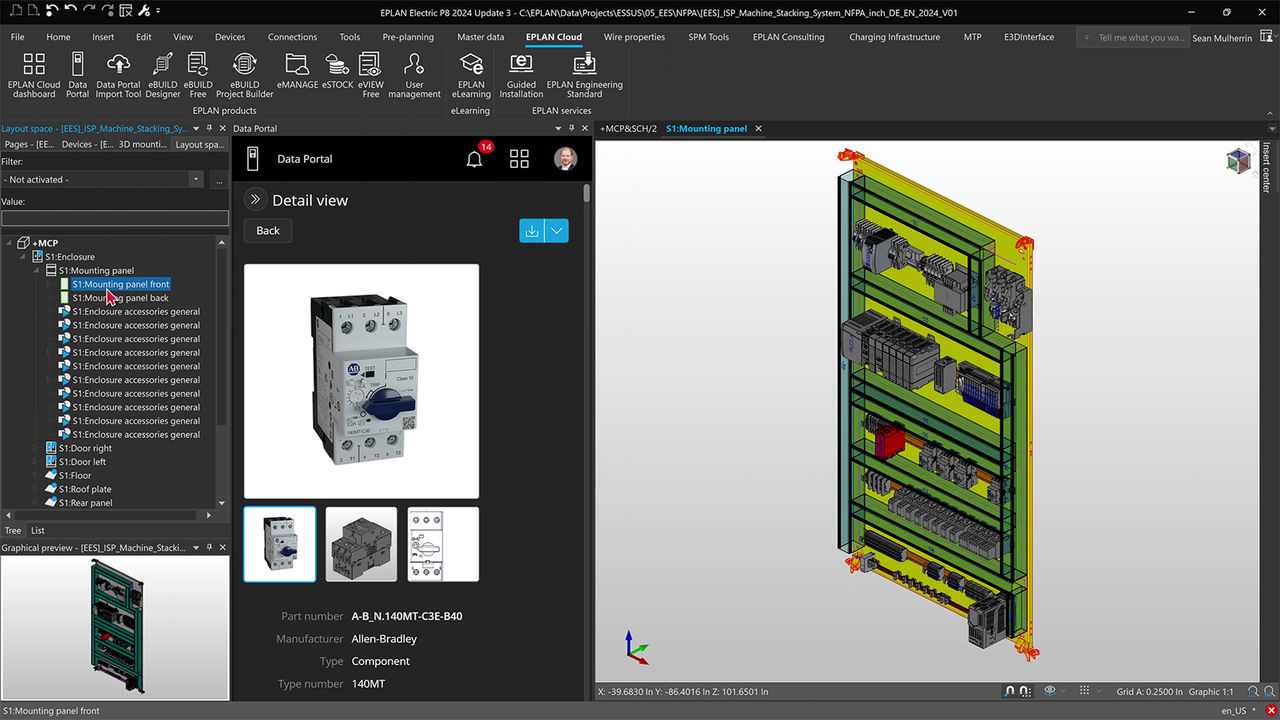 Support von 3D-Schaltschrank-Layouts