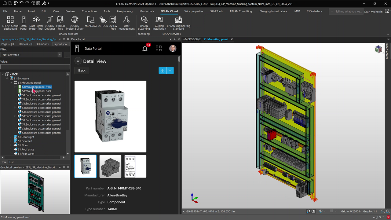 Support von 3D-Schaltschrank-Layouts