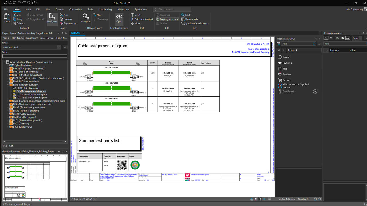 Grafische Auswertungen für mehr Übersicht in der elektrischen Dokumentation