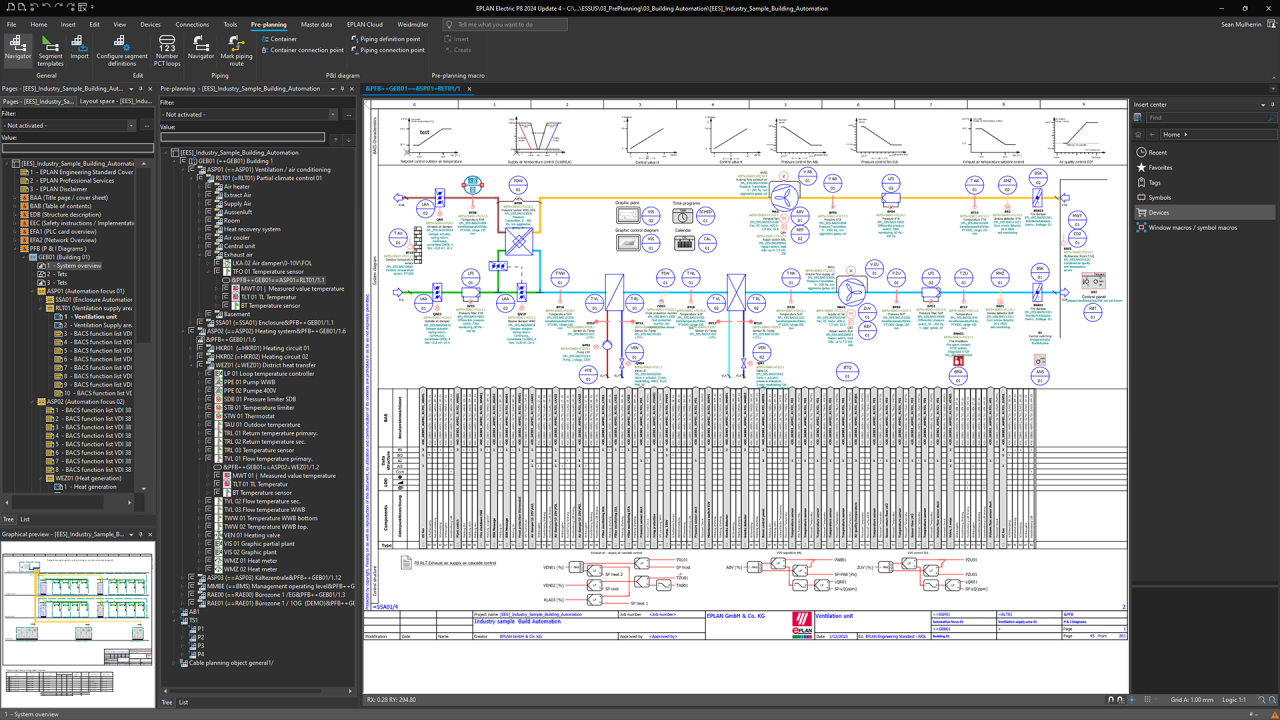 Eplan Preplanning: Gebäudeautomation – Lüftungsanlage 