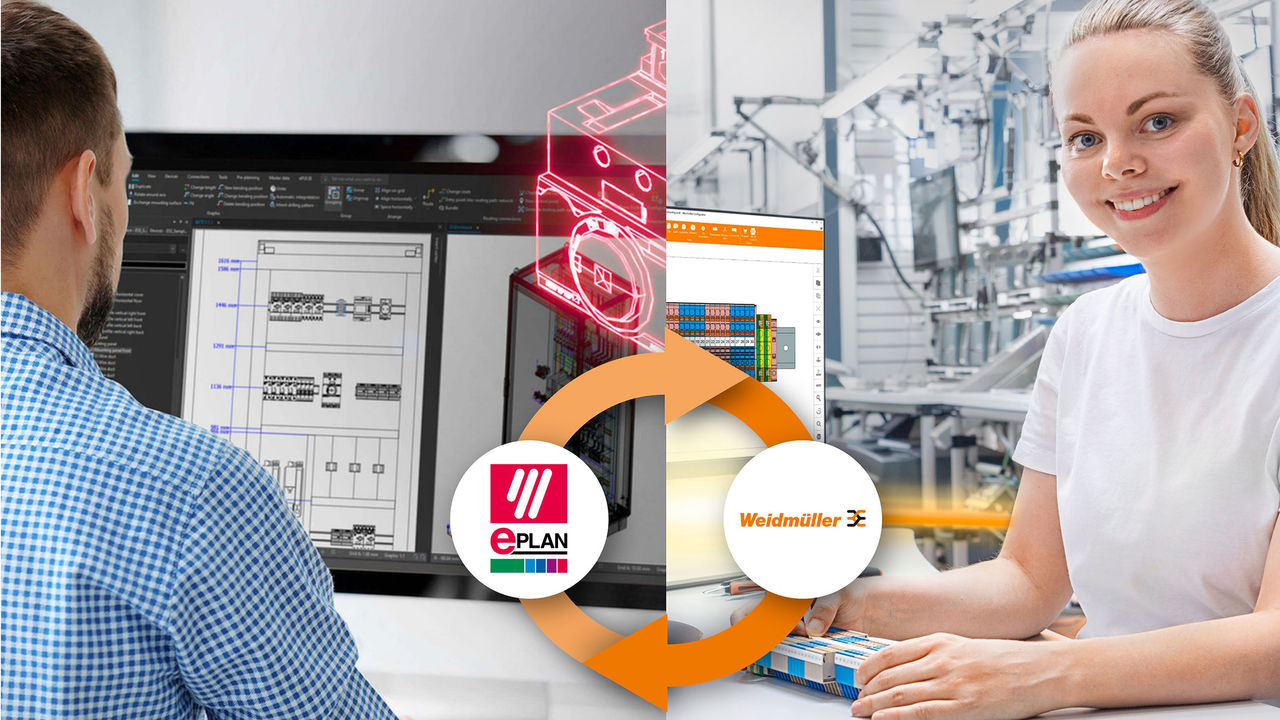 Datendurchgängigkeit zwischen Eplan und Weidmüller
