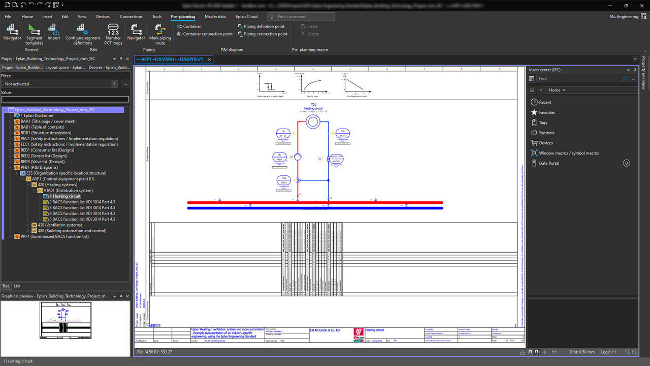Eplan Preplanning: heat generation