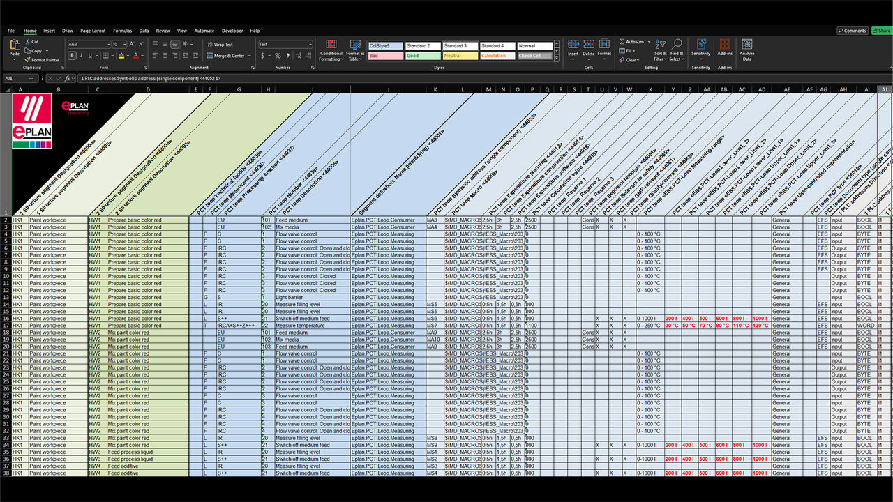 Eplan Preplanning: data import