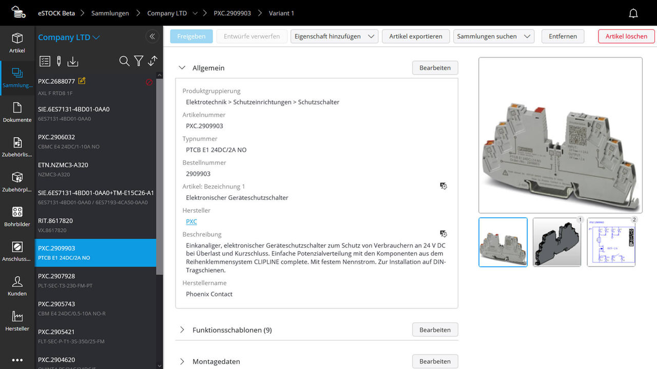 EPLAN eSTOCK: Cloudbasiertes Artikelmanagement für durchgängige Prozesse
