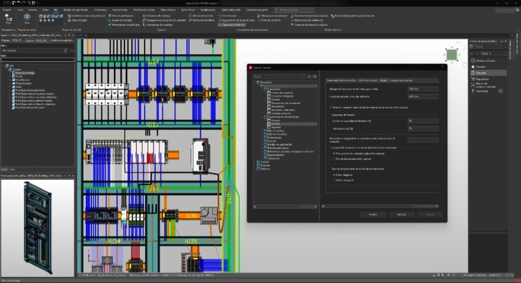 foto secundaria como optimizar el diseno electrico 3D en eplan pro panel soluciones a errores de enrutado y gestion de llenado 2