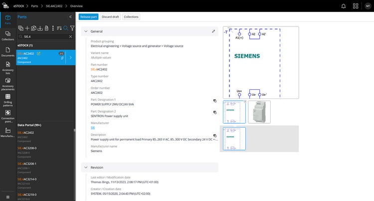 foto secundaria como acceder mas rapido a los datos de componentes y articulos