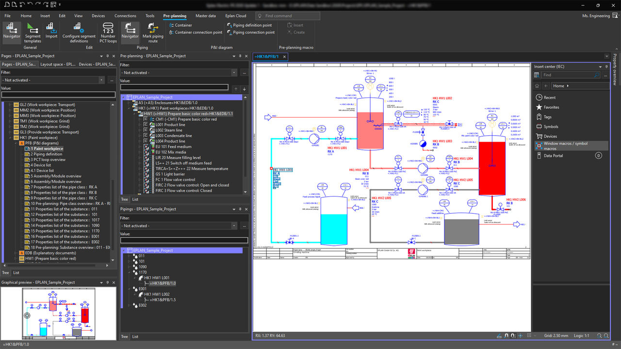 Eplan Preplanning: P&ID
