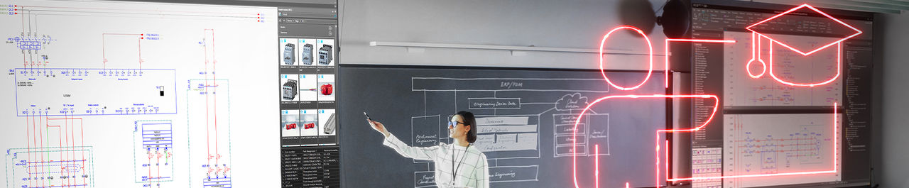 Use Eplan Education for electrotechnical designs.