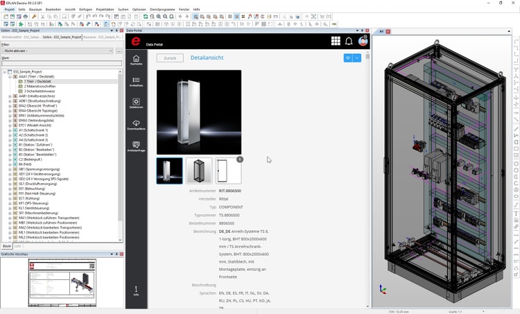 Screenshot van Eplan Data Portal