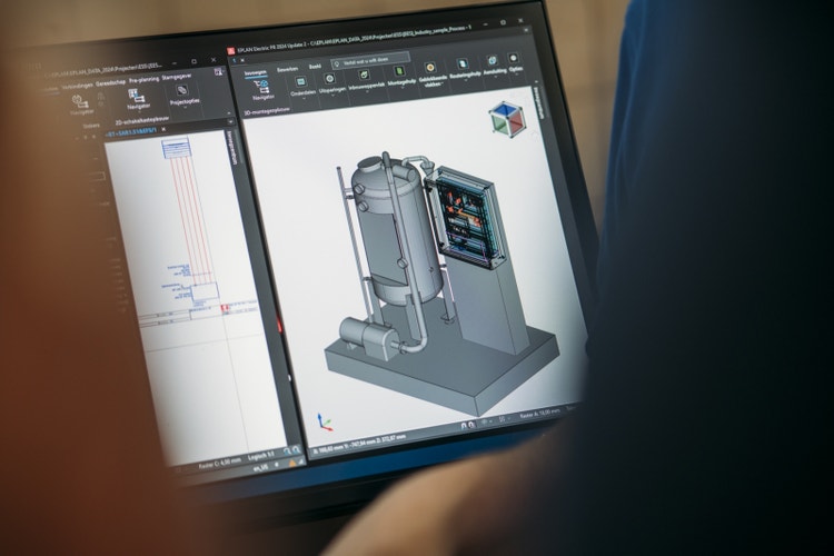 Screen capture van Eplan Pro Panel engineeringssoftware.