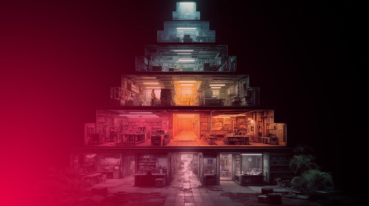 Visuele weergaven van verschillende levels van engineeren.