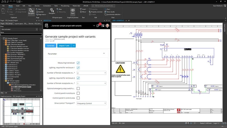 Schermafbeelding van Eplan P8