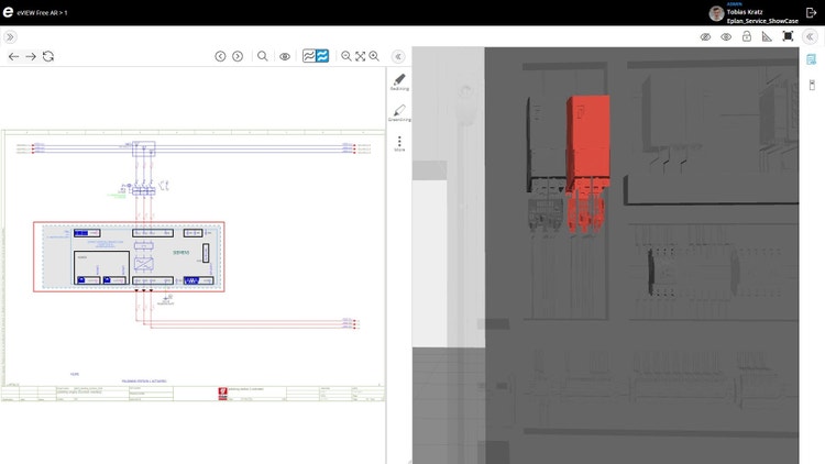 Screenshot uit Eplan eView