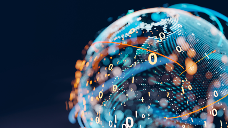 Illustratie van een hybride cloudmodel waarin data deels lokaal en deels in de cloud wordt opgeslagen, met een vergelijking tussen traditionele servers en moderne cloudoplossingen in de paneel- en machinebouw