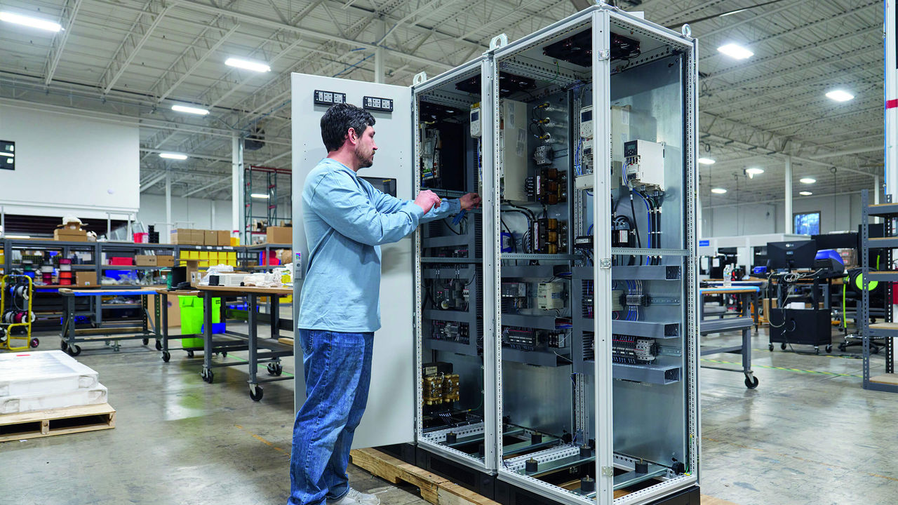 The flexibility of Rittal enclosures makes them very popular in production departments